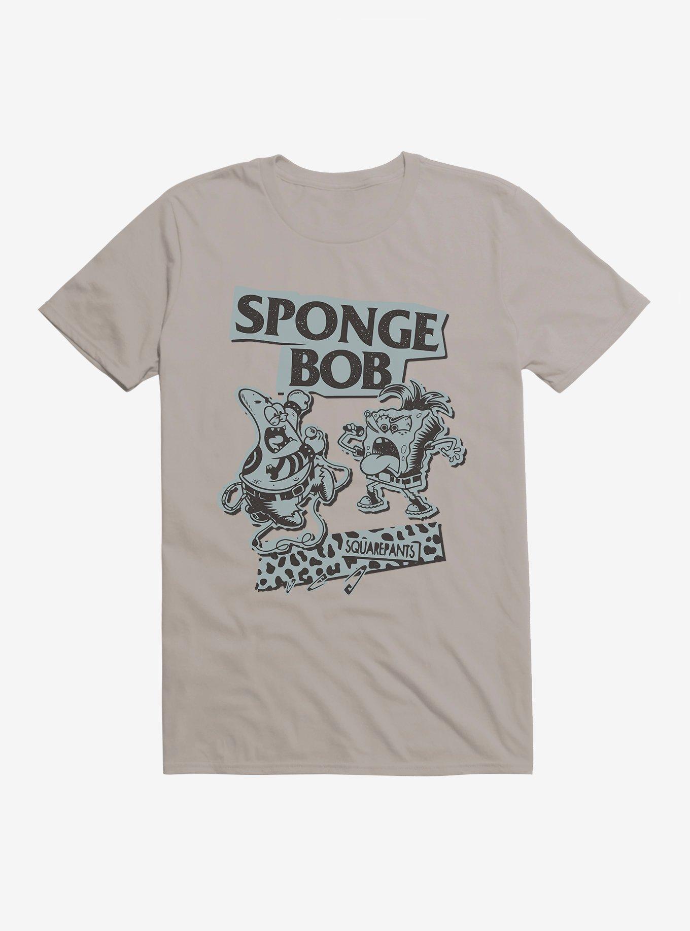 SpongeBob SquarePants Punk Band T-Shirt, LIGHT GREY, hi-res