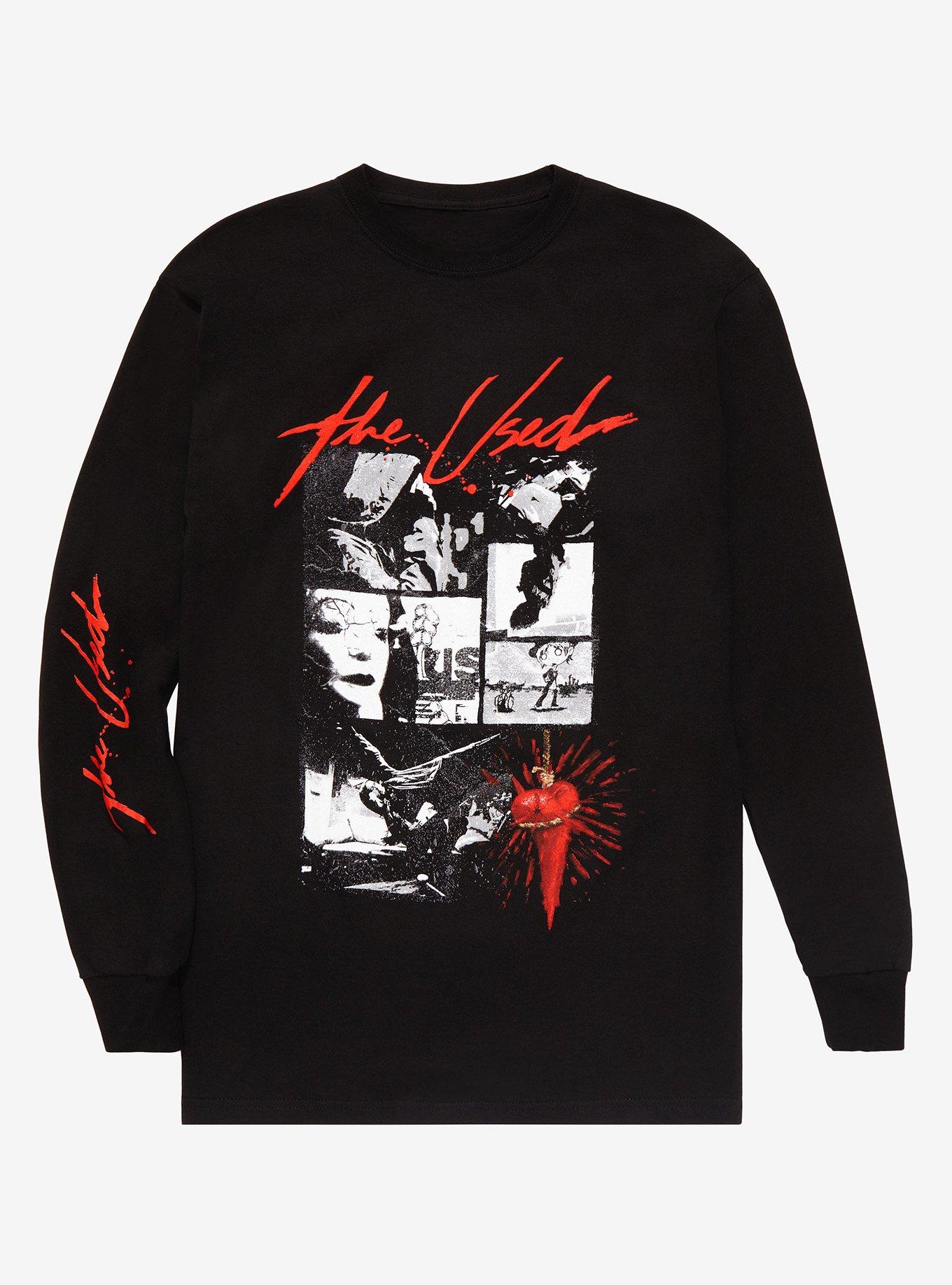 The Used Album Collage Long-Sleeve T-Shirt, BLACK, hi-res