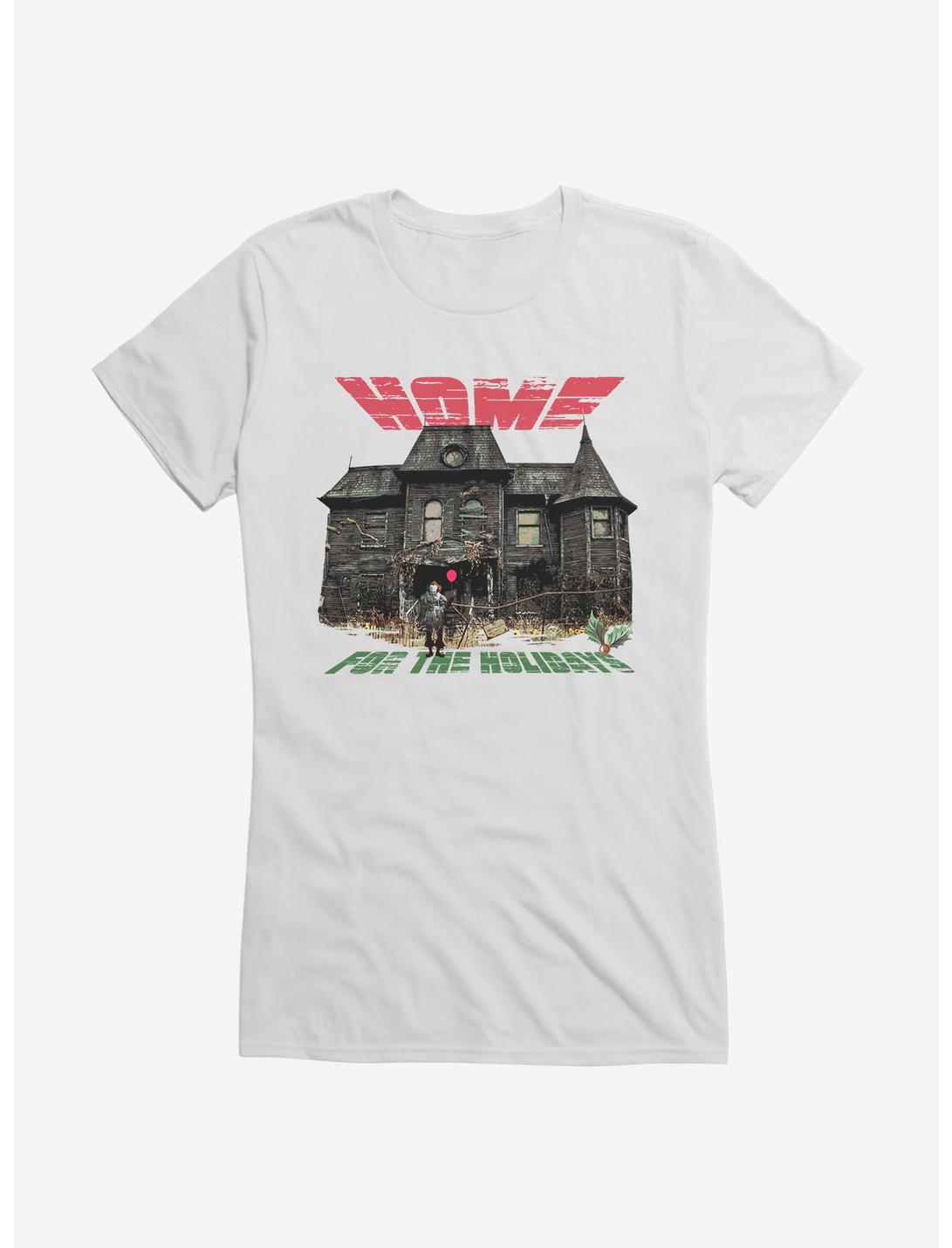IT Home For The Holidays Girls T-Shirt, WHITE, hi-res