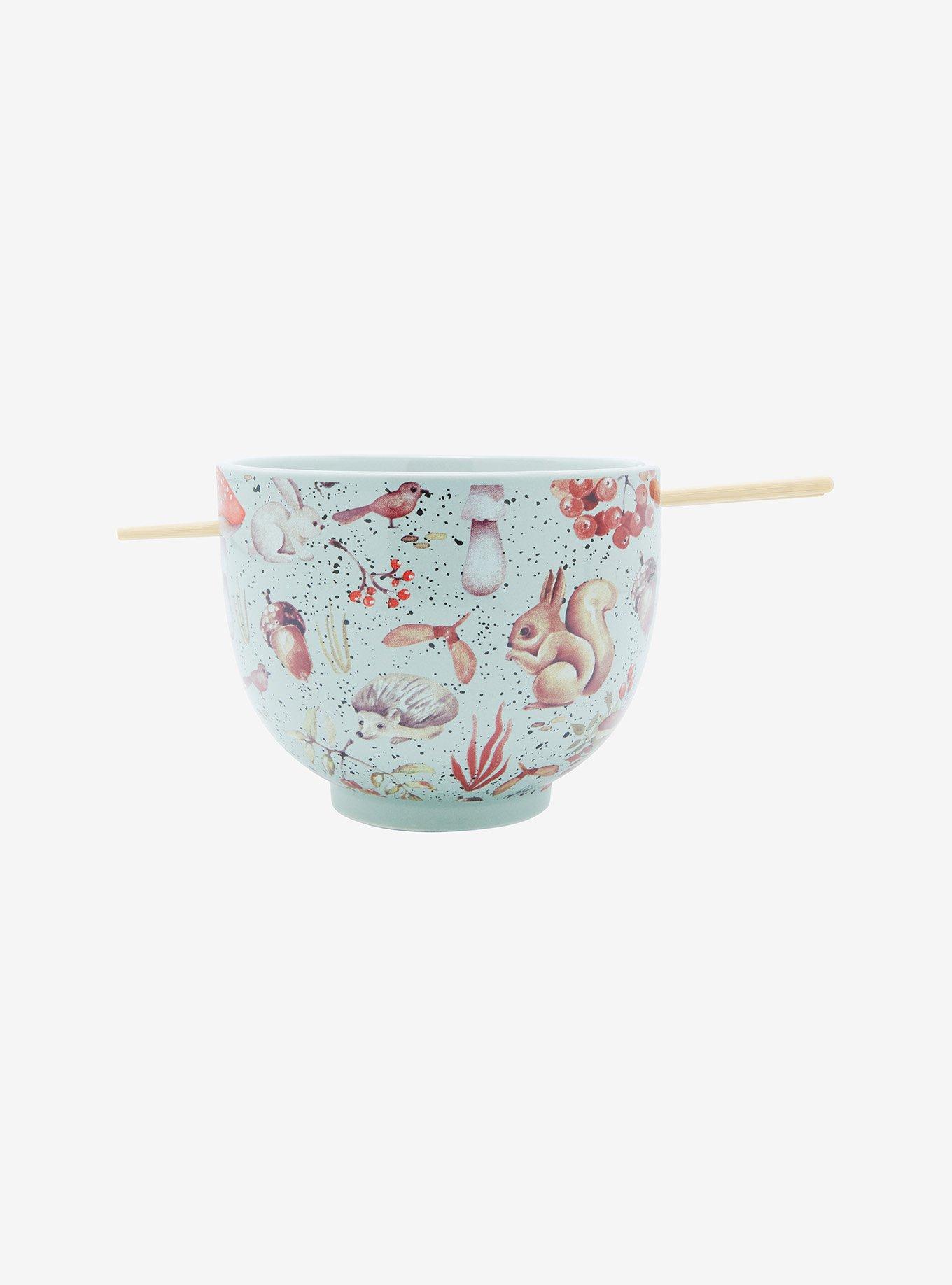 Forest Creatures Ramen Bowl With Chopsticks, , hi-res