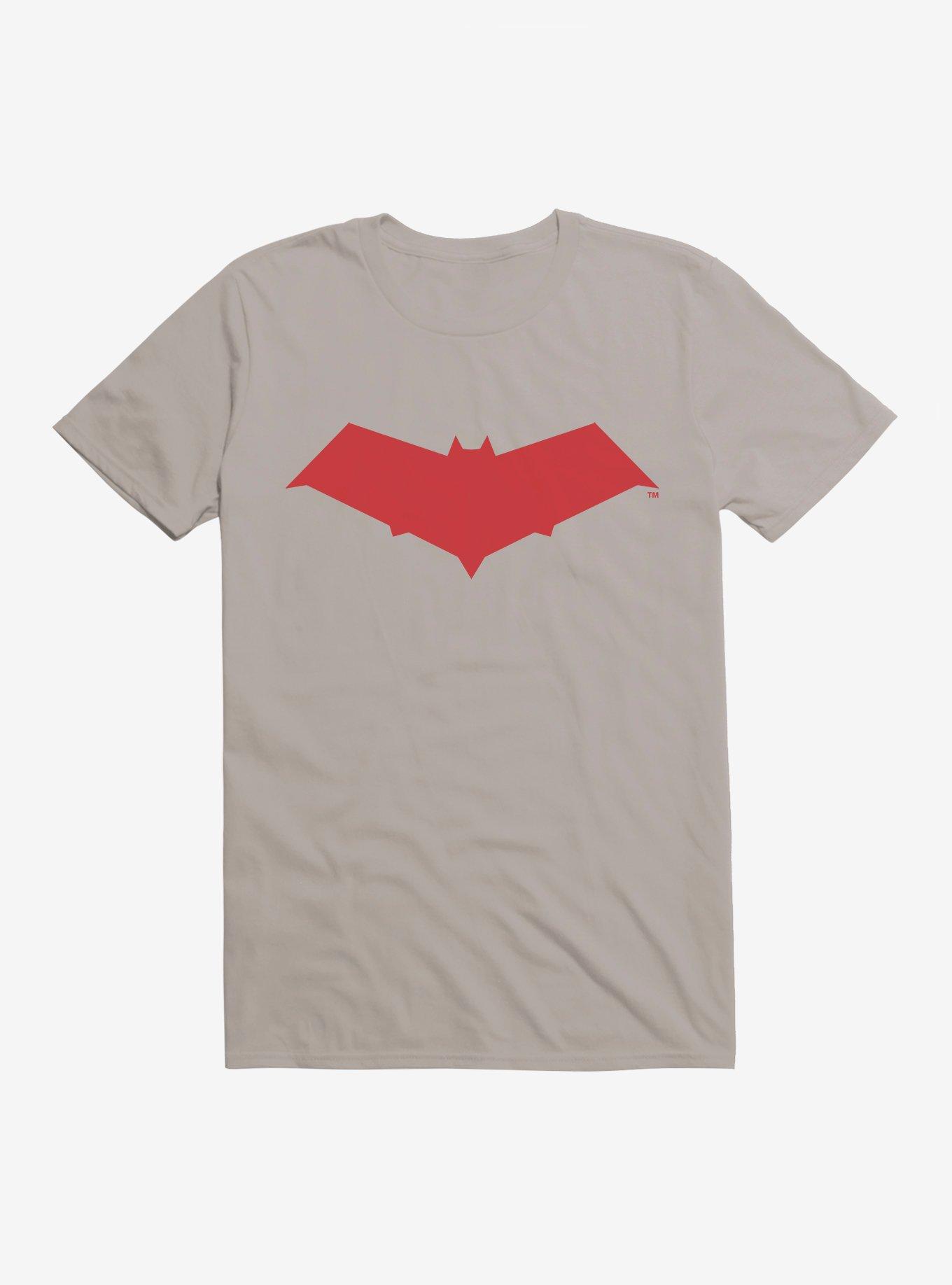 DC Red Hood Logo T-Shirt, LIGHT GREY, hi-res
