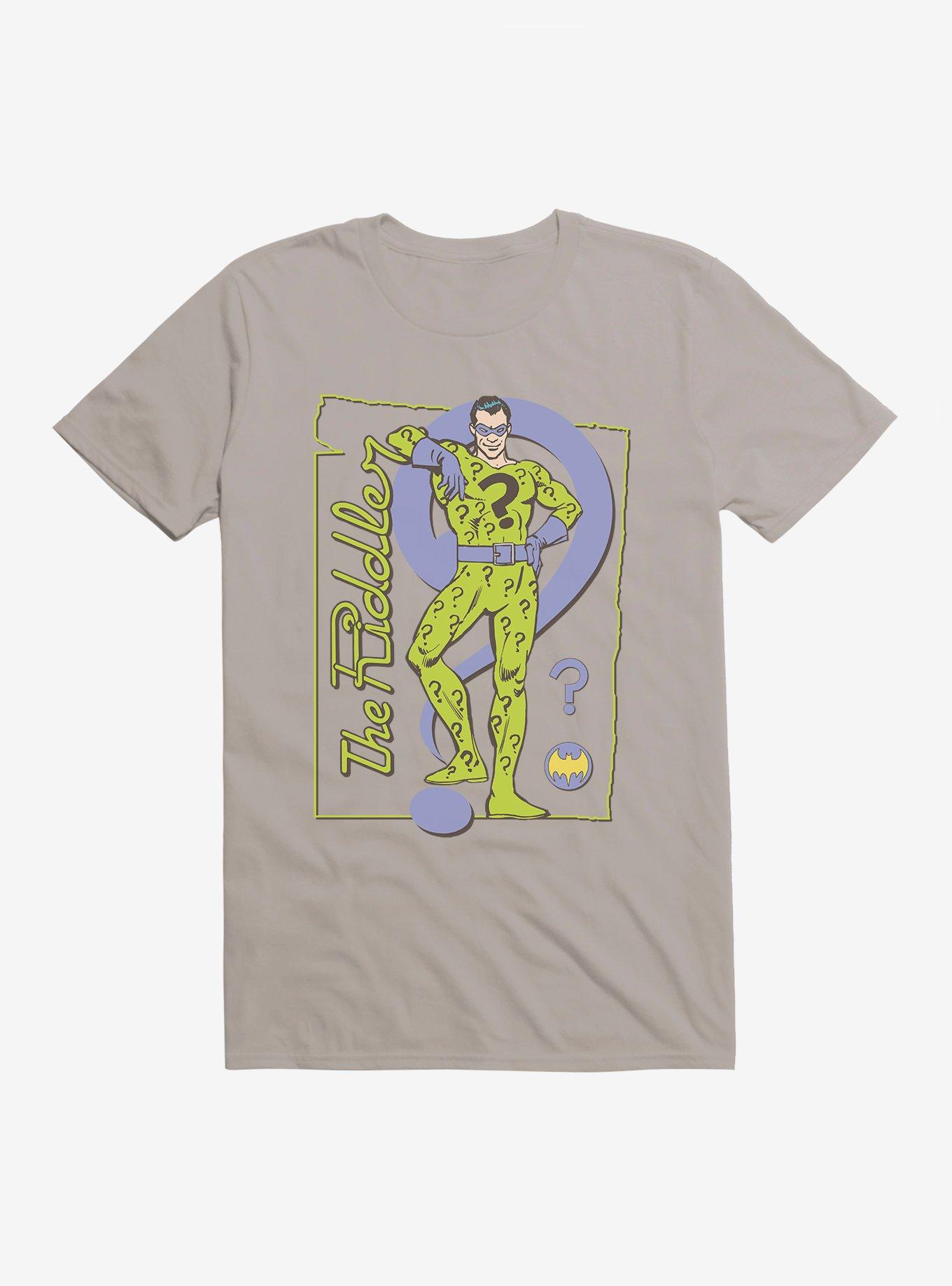 DC Comics Batman The Riddler Portrait T-Shirt, LIGHT GREY, hi-res