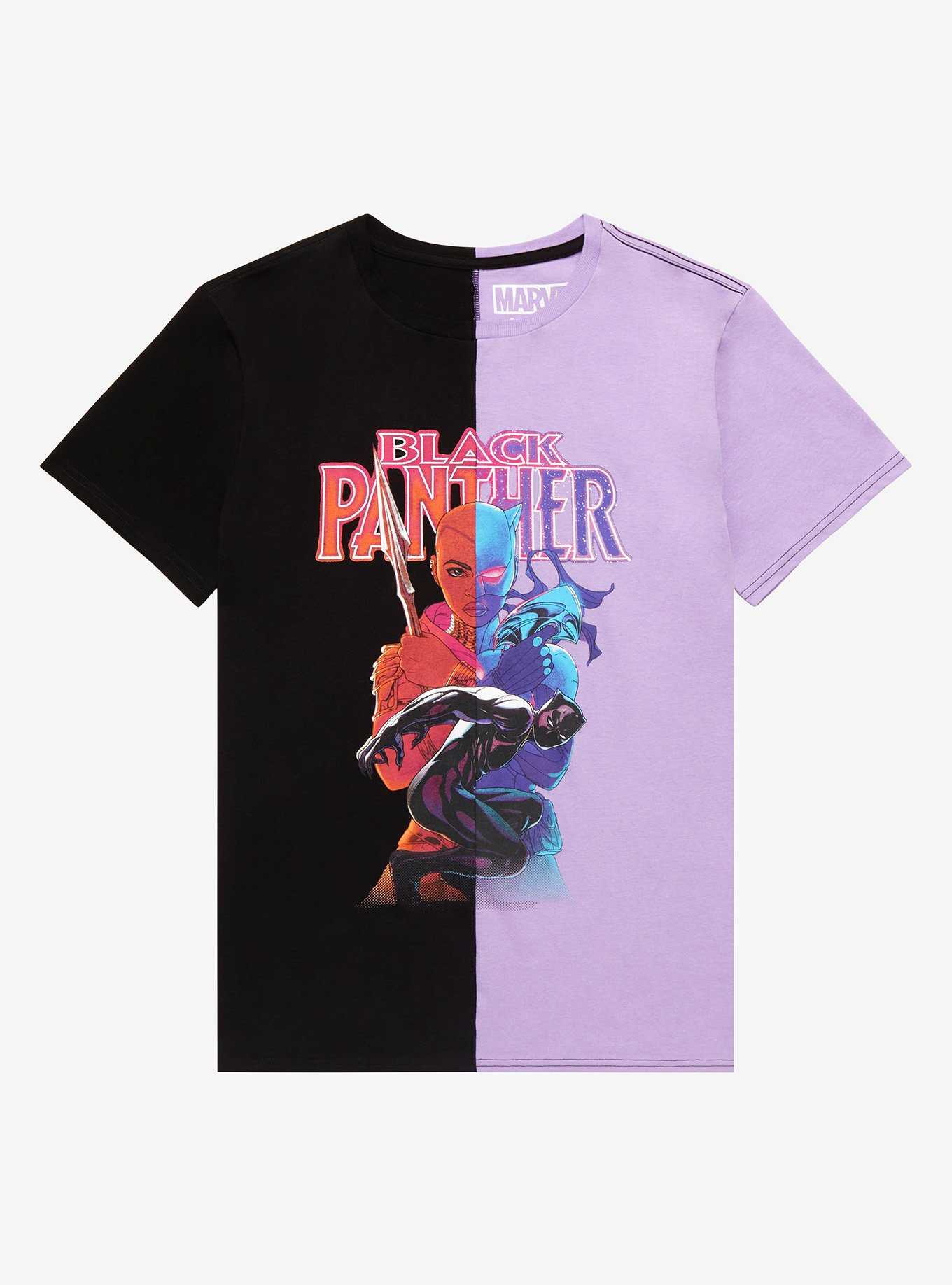 Marvel Black Panther Split T-Shirt - BoxLunch Exclusive, , hi-res
