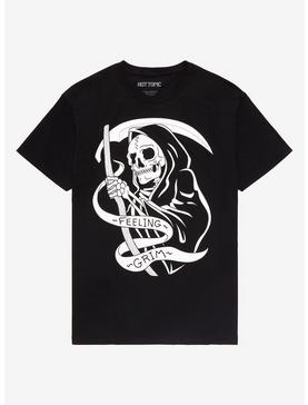 Grim Reaper Feeling Grim Boyfriend Fit Girls T-Shirt, , hi-res