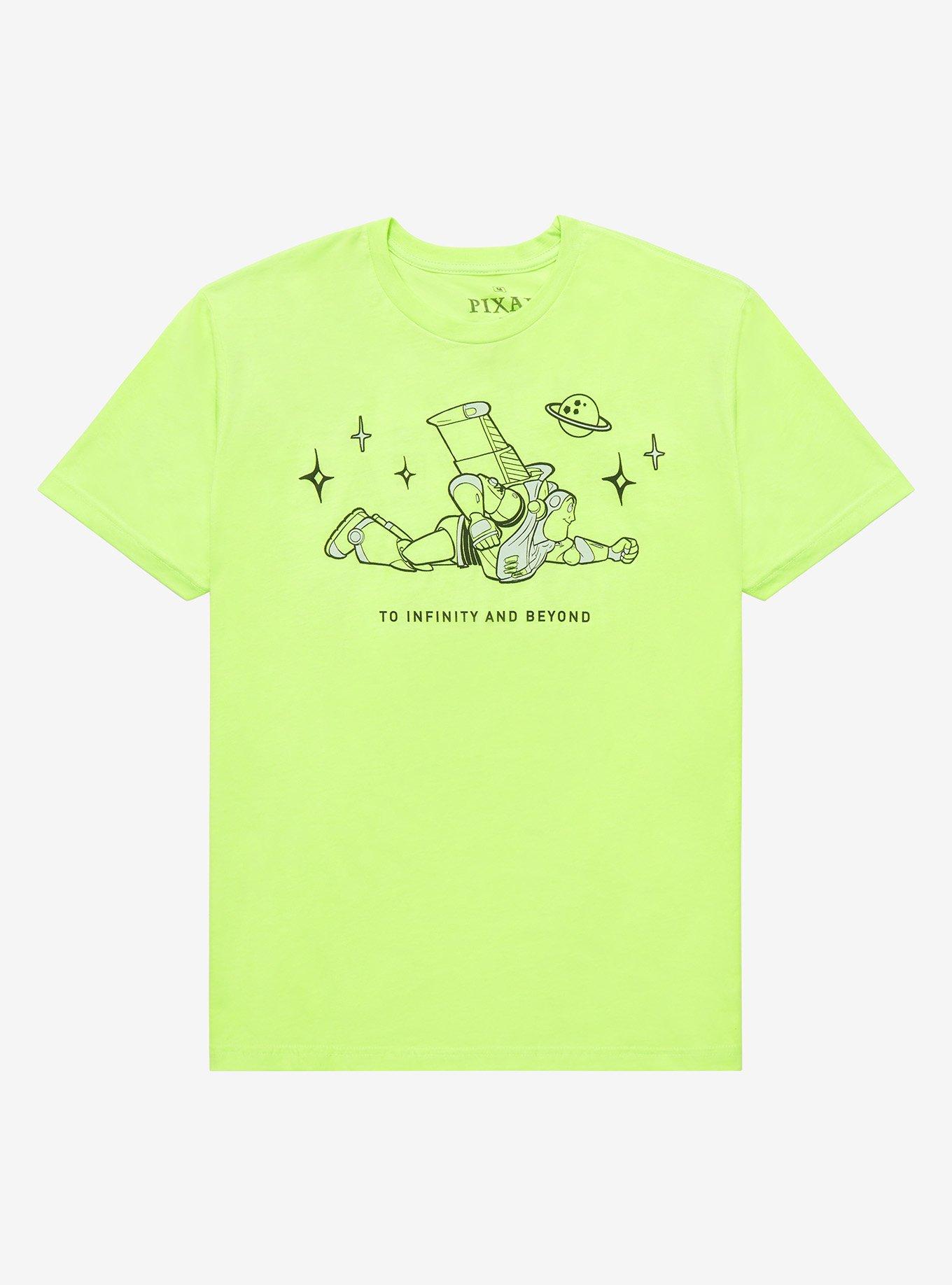Disney Pixar Toy Story Buzz Lightyear Infinity and Beyond Tonal Women's T-Shirt - BoxLunch Exclusive, LIGHT GREEN, hi-res