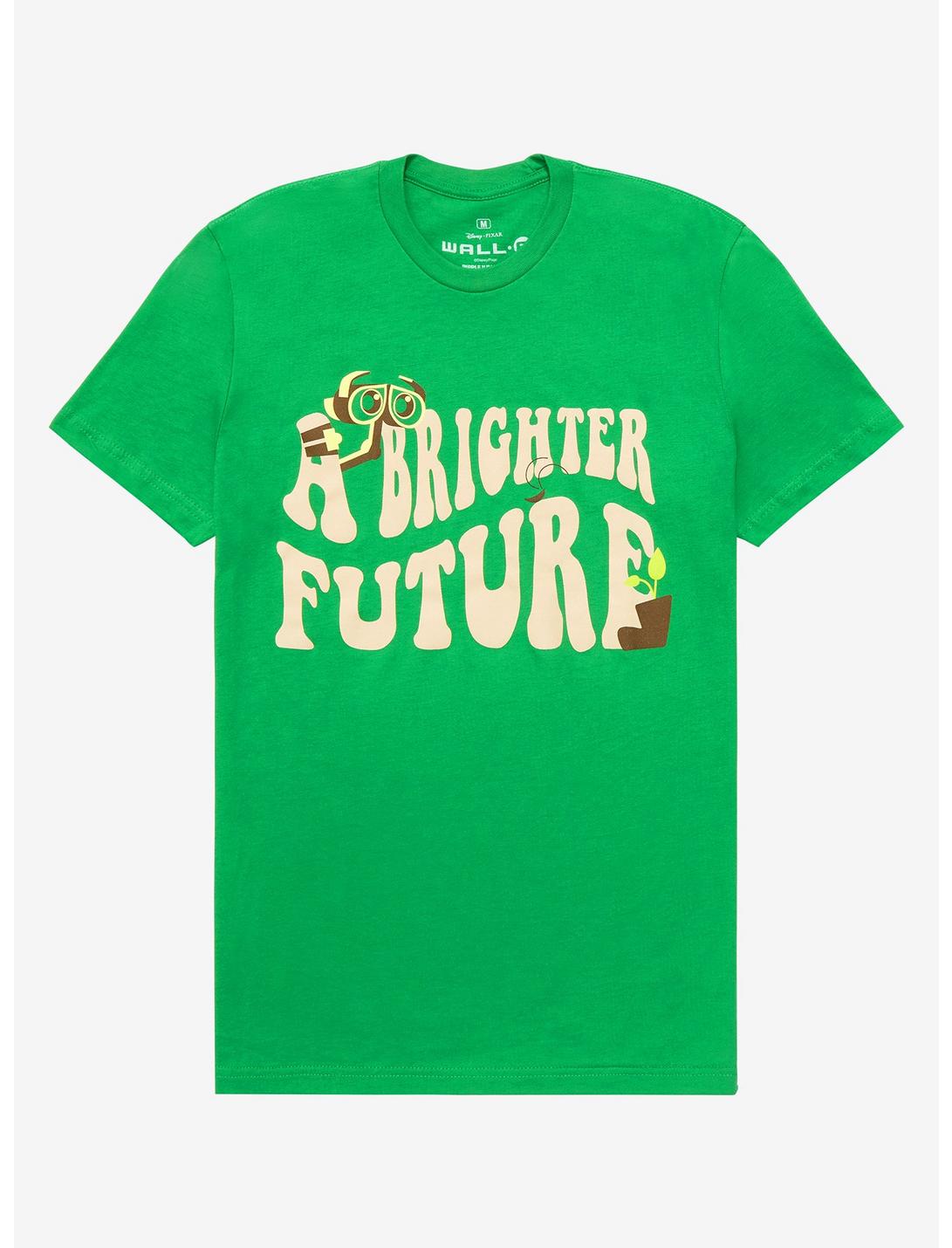 Disney Pixar WALL-E Brighter Future T-Shirt - BoxLunch Exclusive, FOREST GREEN, hi-res