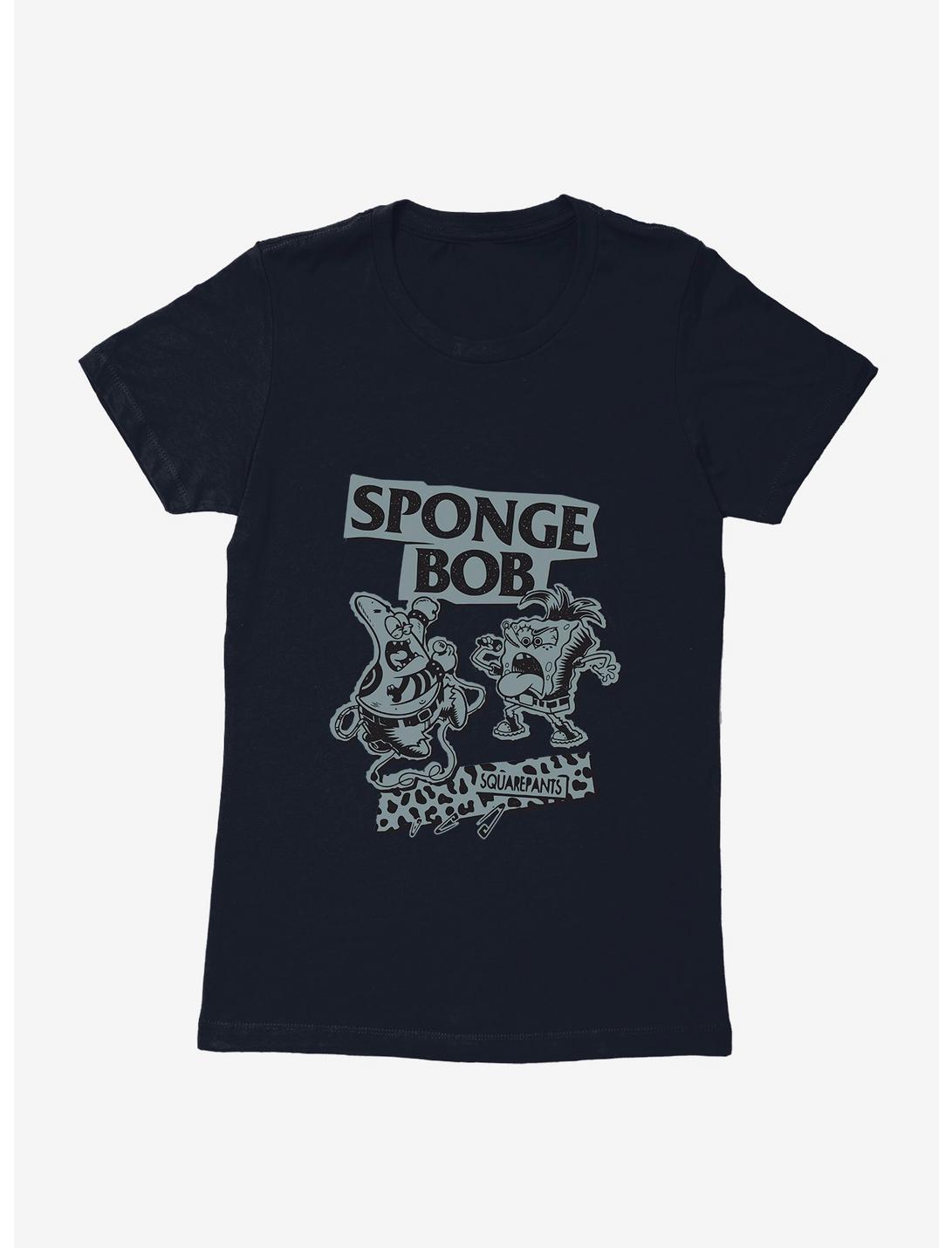 SpongeBob SquarePants Punk Band Womens T-Shirt, MIDNIGHT NAVY, hi-res