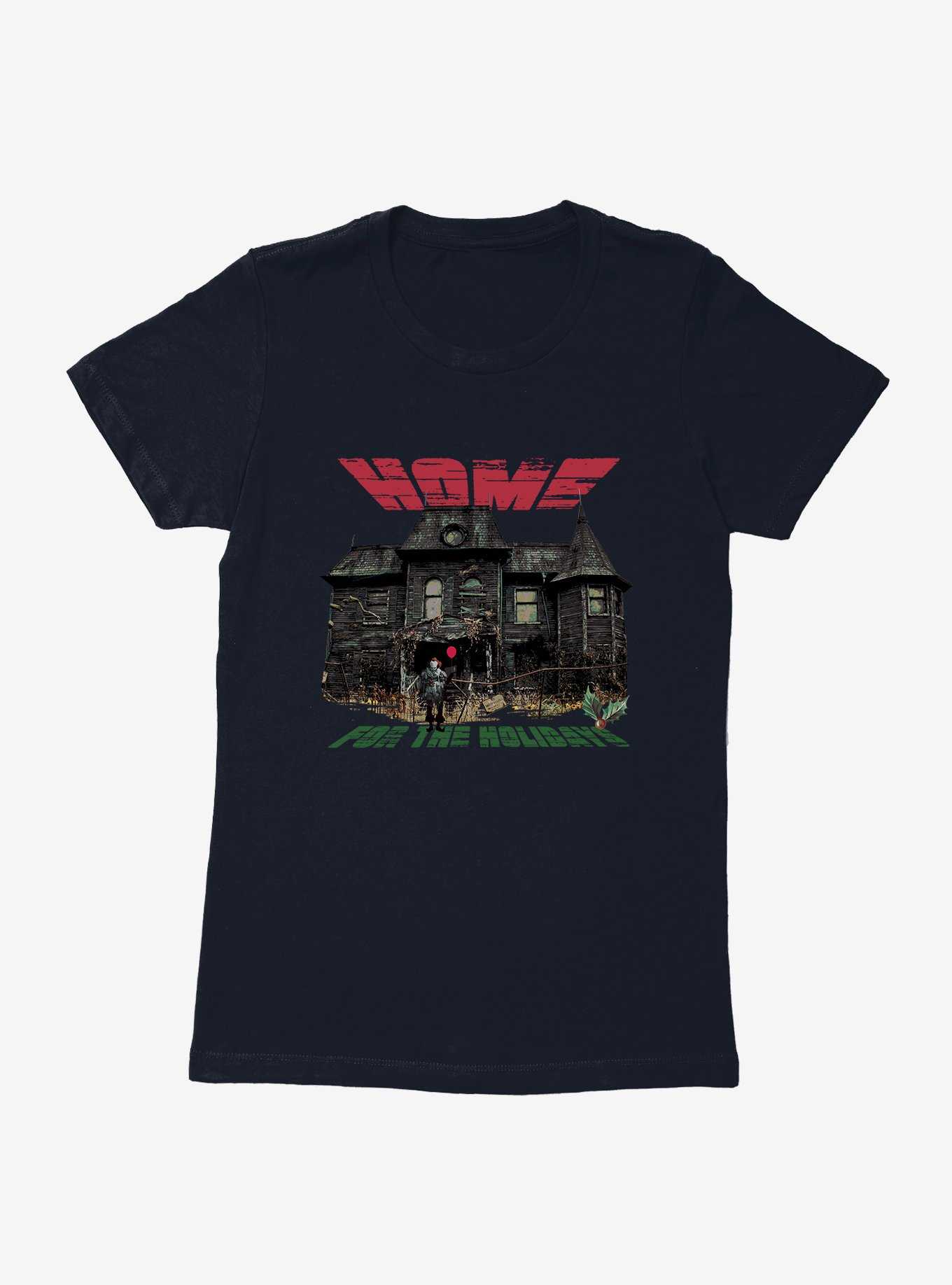 IT Home For The Holidays Womens T-Shirt, MIDNIGHT NAVY, hi-res