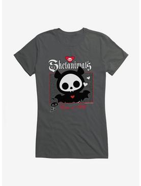 Skelanimals Cute As Hell Girls T-Shirt, CHARCOAL, hi-res