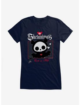 Skelanimals Cute As Hell Girls T-Shirt, NAVY, hi-res