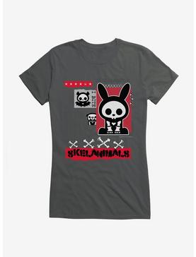 Skelanimals Dead And Cuddly Girls T-Shirt, CHARCOAL, hi-res