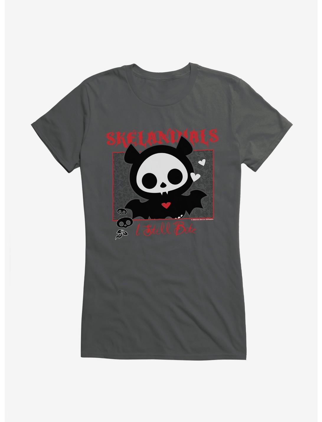 Skelanimals I Still Bite Girls T-Shirt, CHARCOAL, hi-res