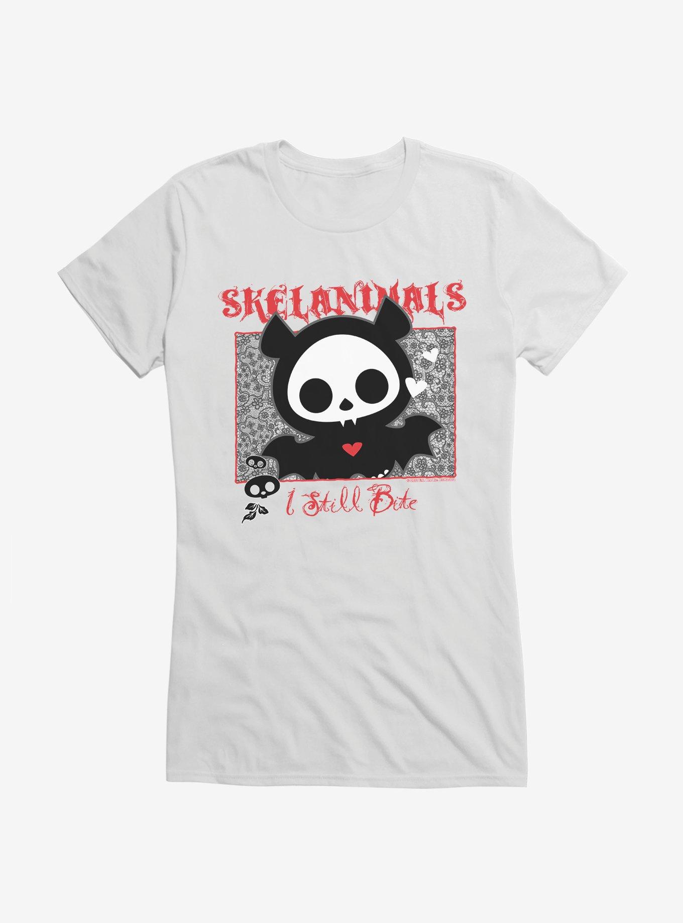 Skelanimals I Still Bite Girls T-Shirt, WHITE, hi-res