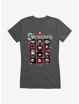 Skelanimals This Bites Girls T-Shirt, CHARCOAL, hi-res