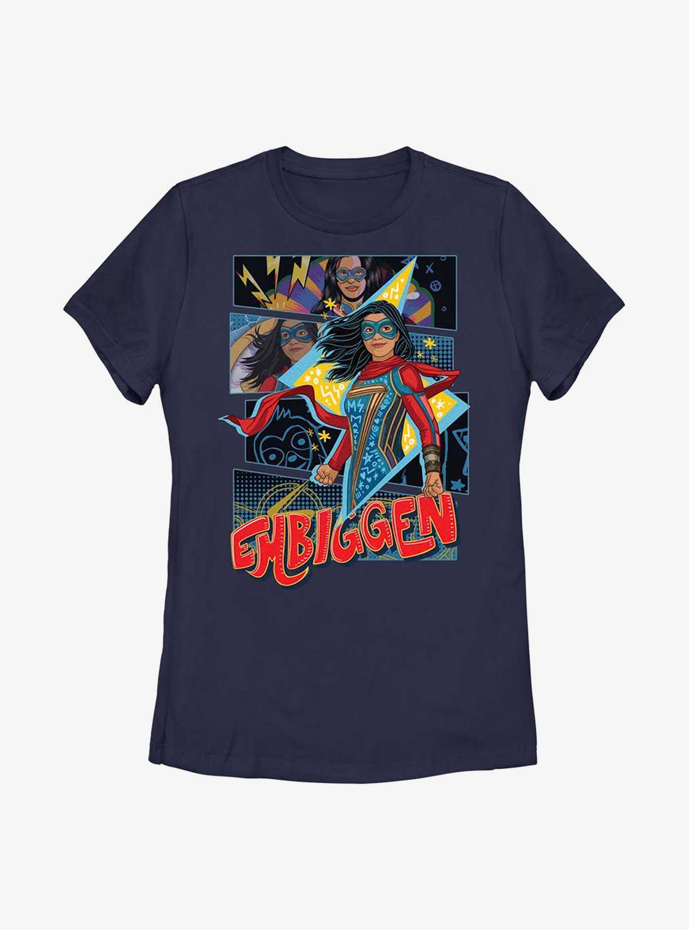 Marvel Ms. Marvel Embiggen Panels Womens T-Shirt, , hi-res