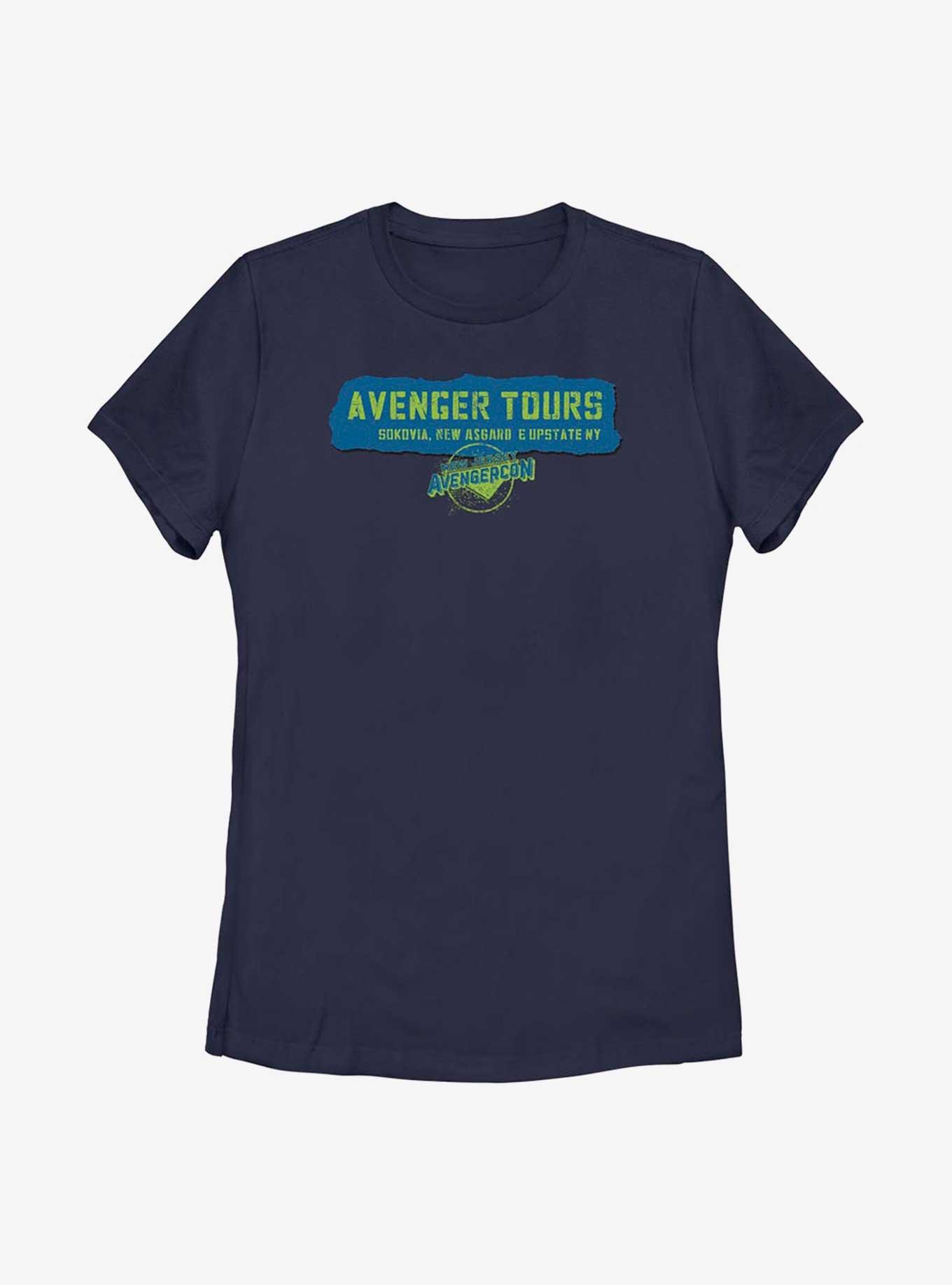 Marvel Ms. Marvel Avenger Tours Avengercon Womens T-Shirt, NAVY, hi-res