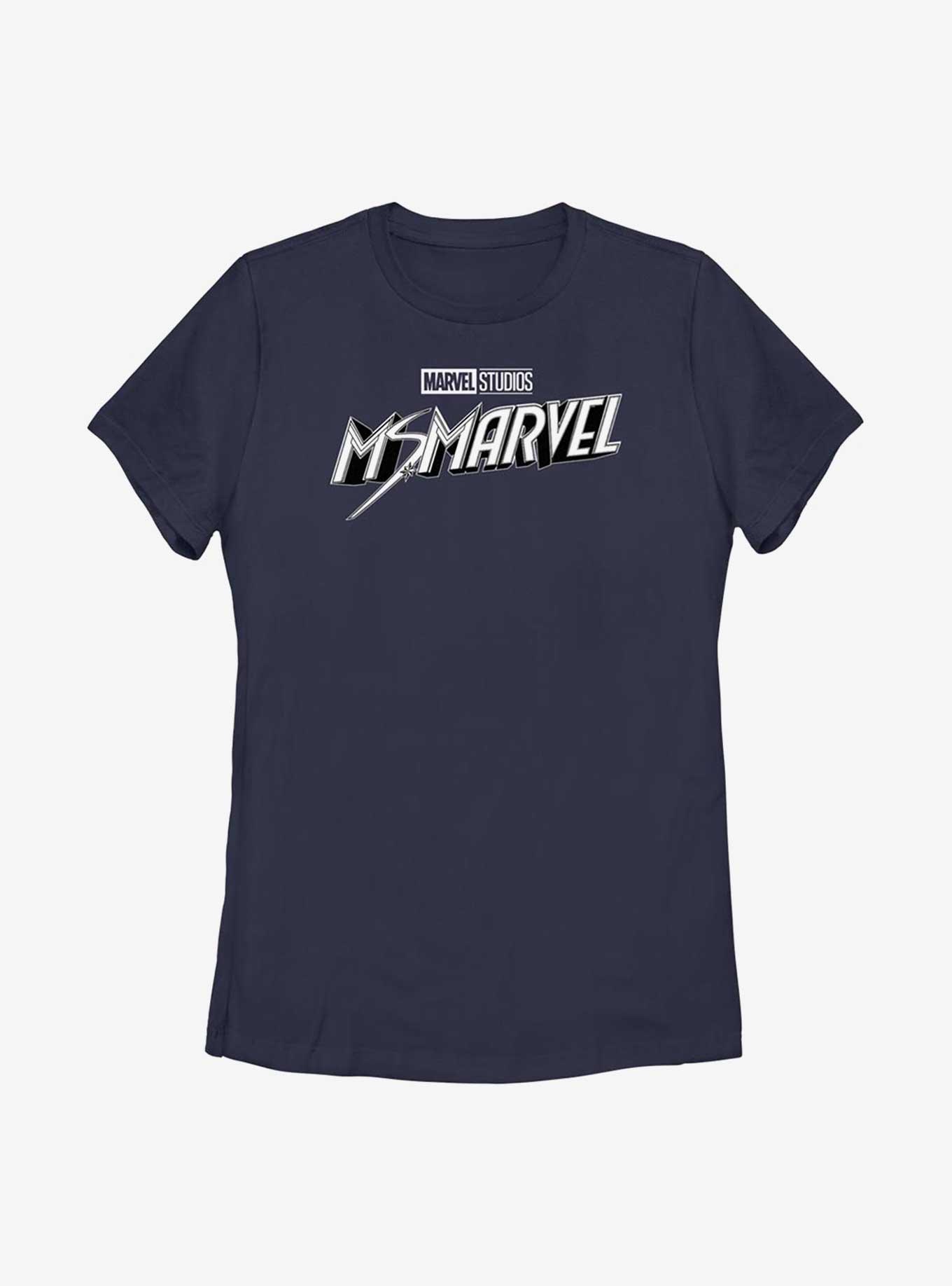 Marvel Ms. Marvel Black And White Womens T-Shirt, , hi-res