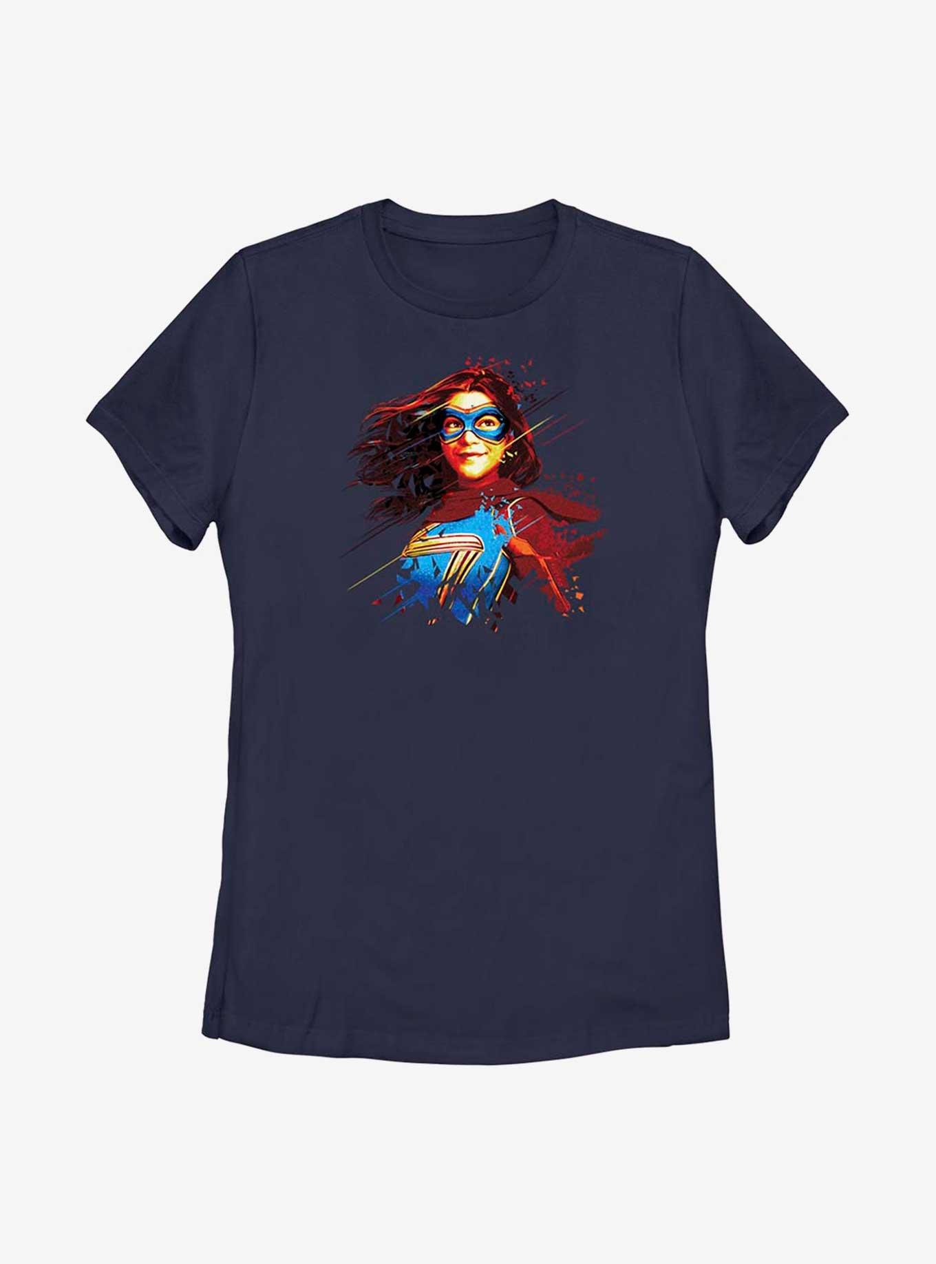 Marvel Ms. Marvel Polygon Portrait Womens T-Shirt, , hi-res