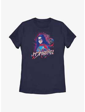 Marvel Ms. Marvel Red Blue Portrait Womens T-Shirt, , hi-res