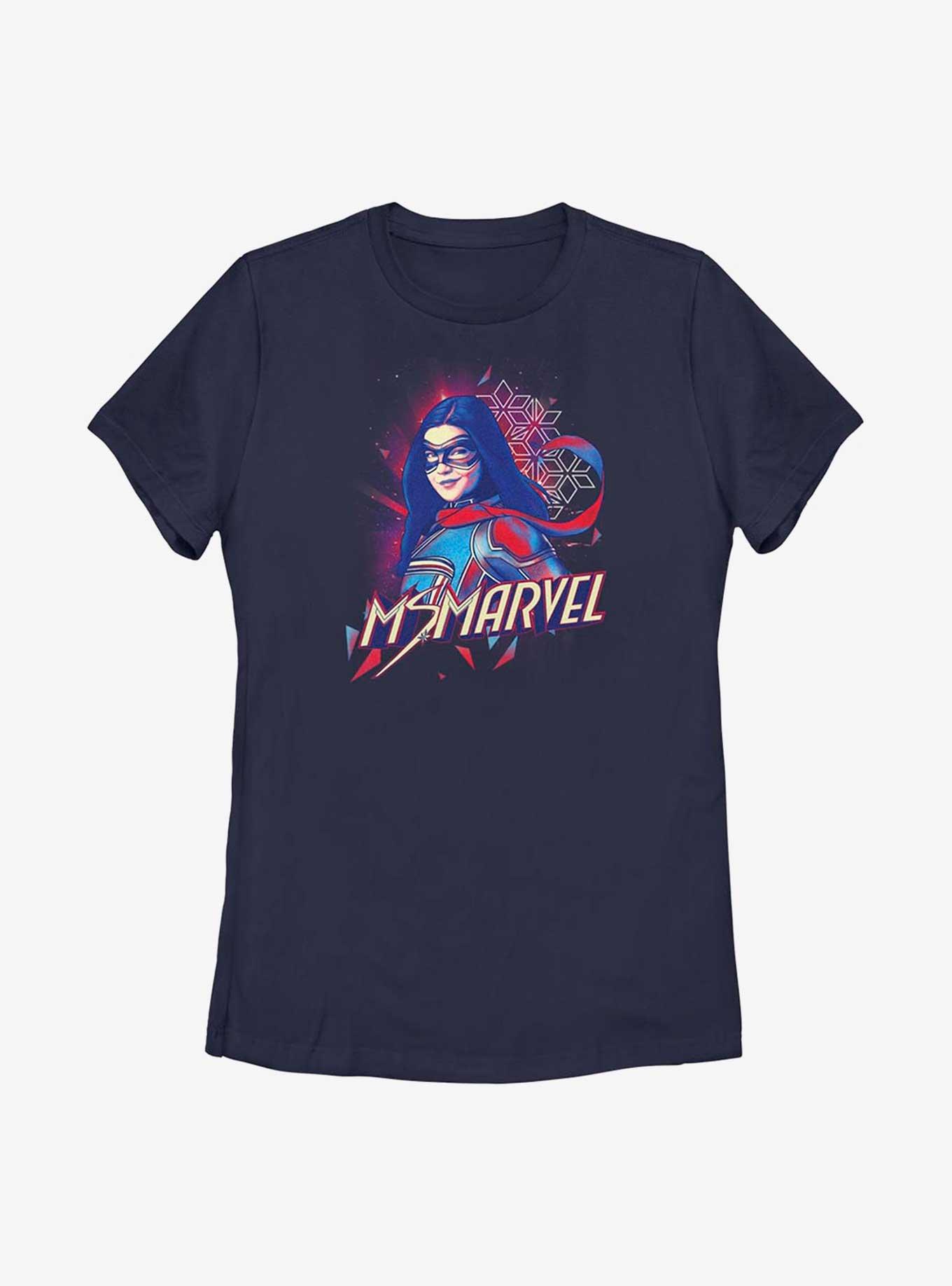 Marvel Ms. Marvel Red Blue Portrait Womens T-Shirt, , hi-res