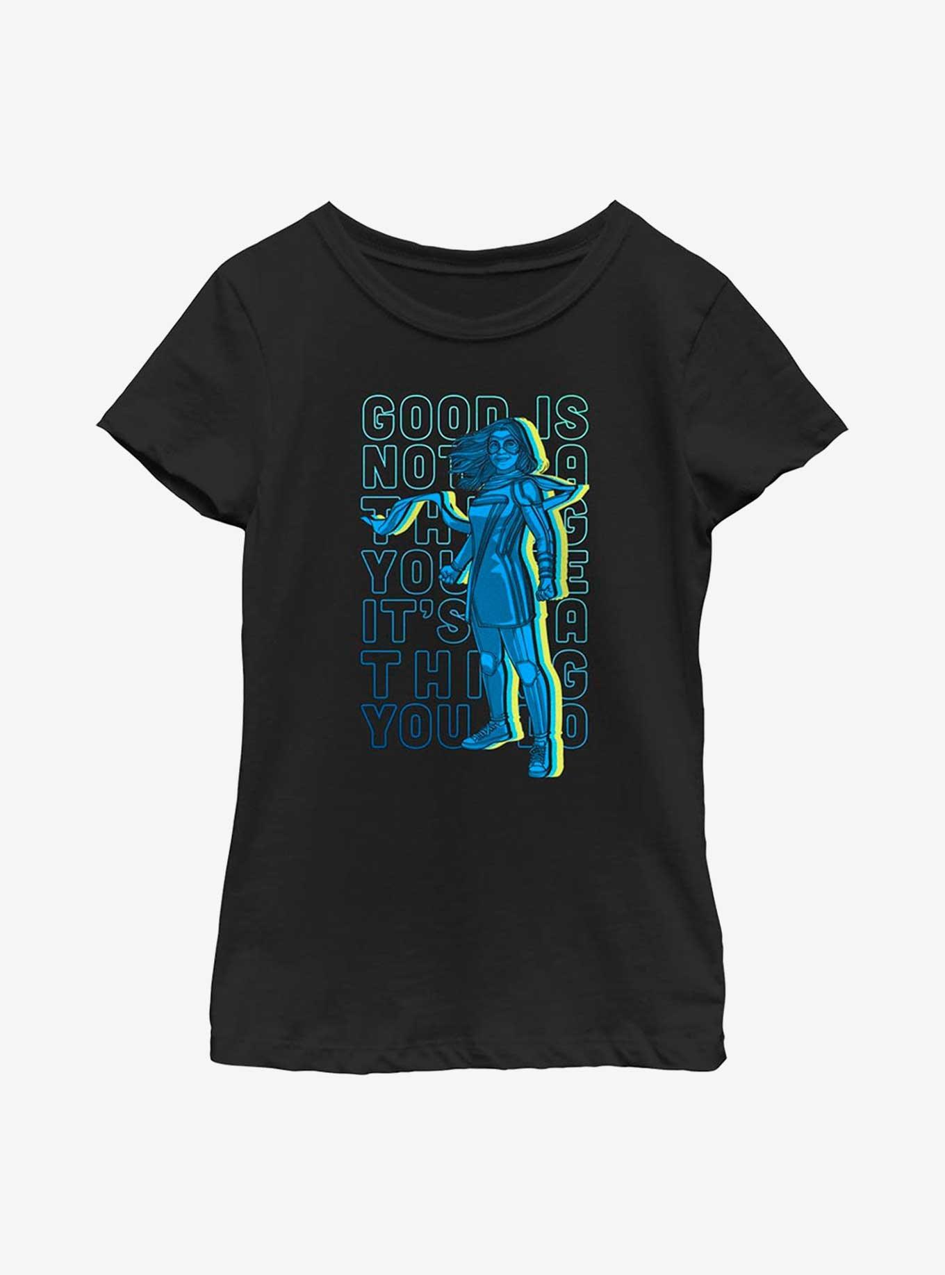 Marvel Ms. Marvel Do Good Stack Youth Girls T-Shirt, , hi-res