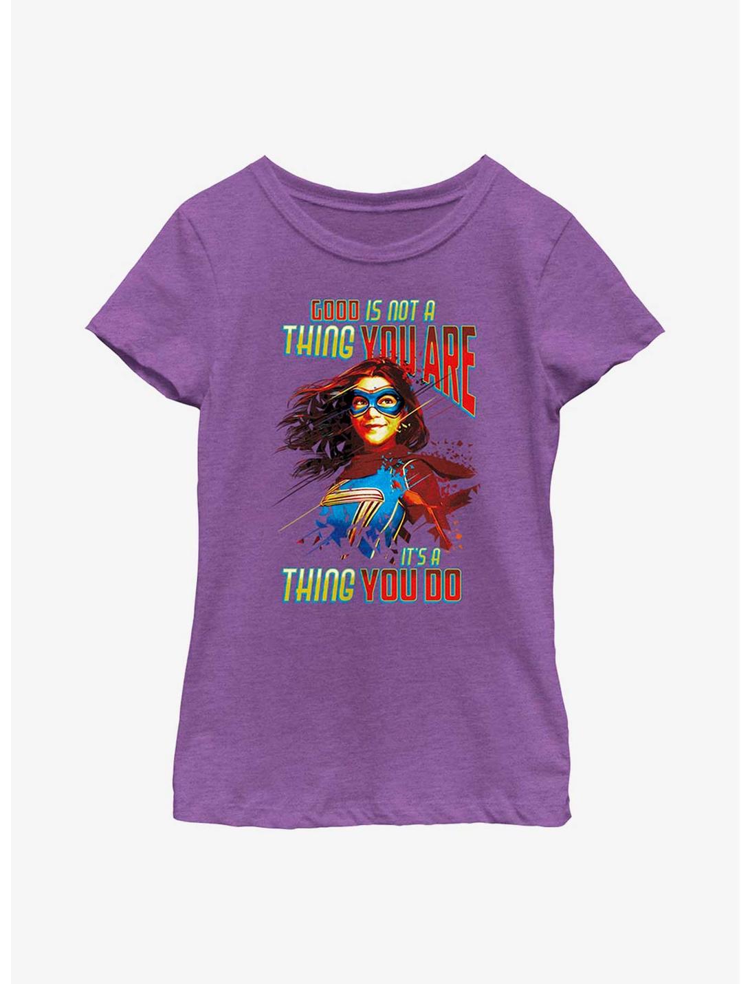 Marvel Ms. Marvel Good You Do Youth Girls T-Shirt, PURPLE BERRY, hi-res