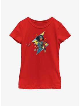 Marvel Ms. Marvel Lightning Doodle Youth Girls T-Shirt, , hi-res