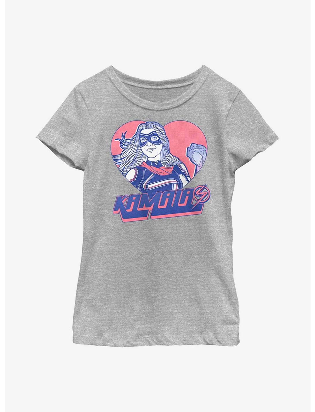 Marvel Ms. Marvel Love Kamala Youth Girls T-Shirt, ATH HTR, hi-res
