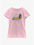 Marvel Ms. Marvel Sloth Doodles Youth Girls T-Shirt, PINK, hi-res