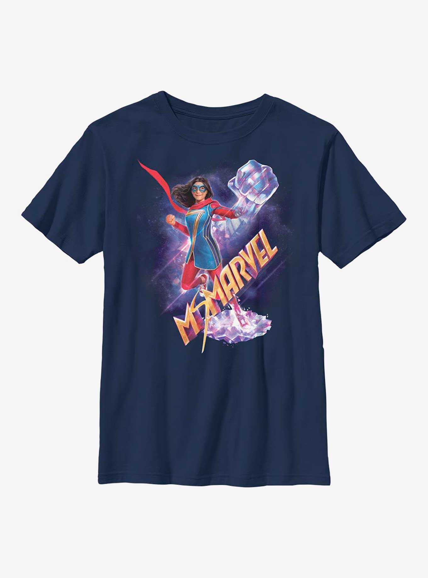 Marvel Ms. Marvel Crystal Hero Shot Youth T-Shirt, , hi-res