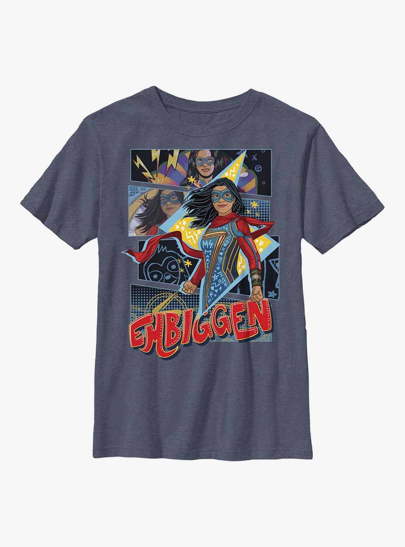 Marvel Ms. Marvel Embiggen Panels Youth T-Shirt, , hi-res