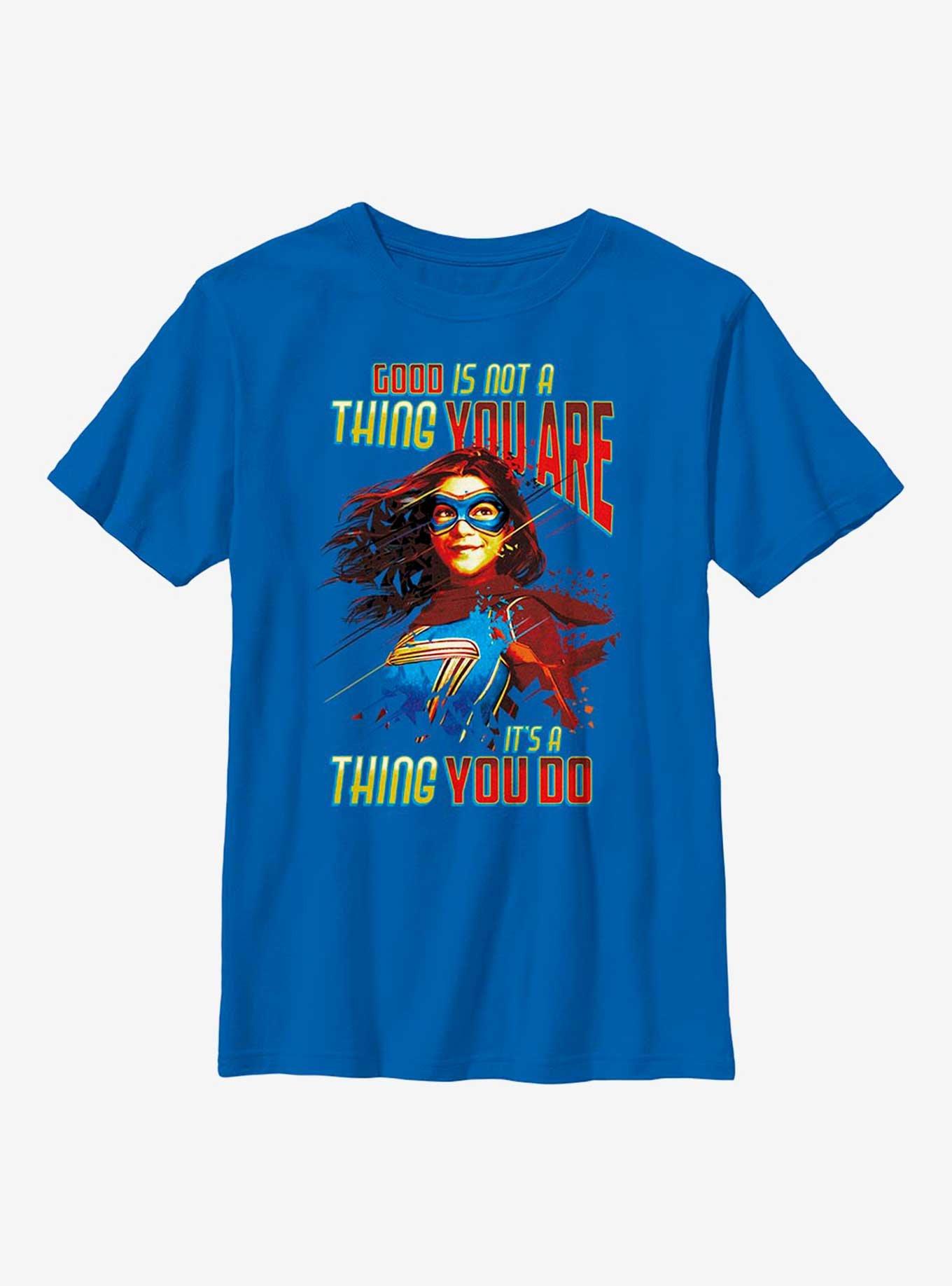 Marvel Ms. Marvel Good You Do Youth T-Shirt, ROYAL, hi-res