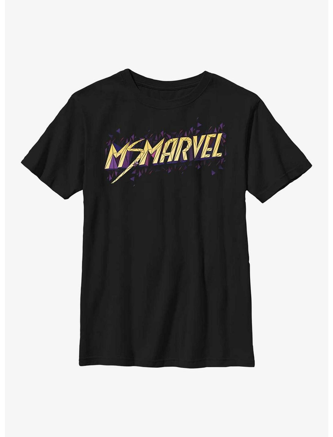 Marvel Ms. Marvel Polygons Youth T-Shirt, BLACK, hi-res