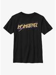 Marvel Ms. Marvel Polygons Youth T-Shirt, BLACK, hi-res