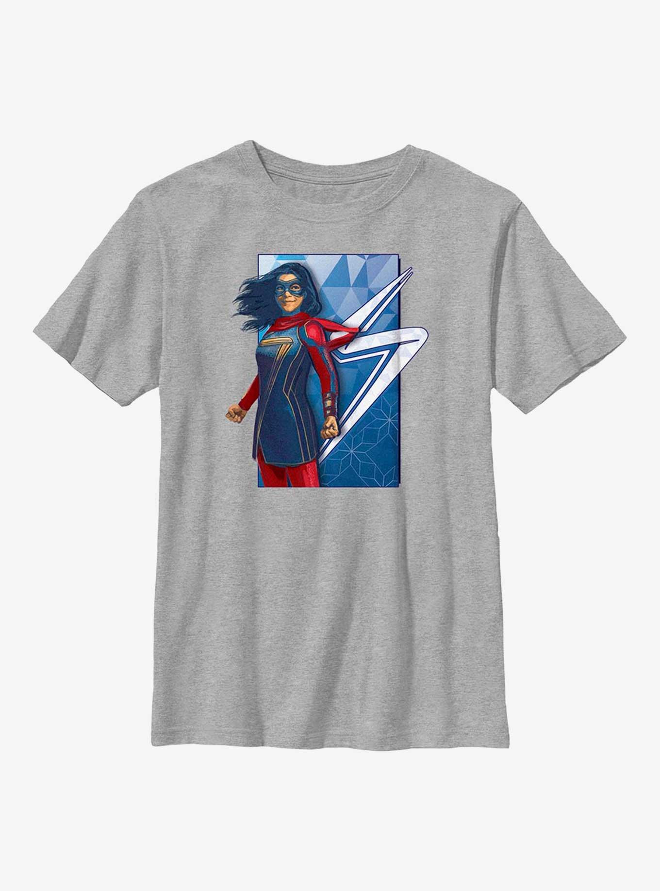 Marvel Ms. Marvel Posterized Hero Shot Youth T-Shirt, , hi-res