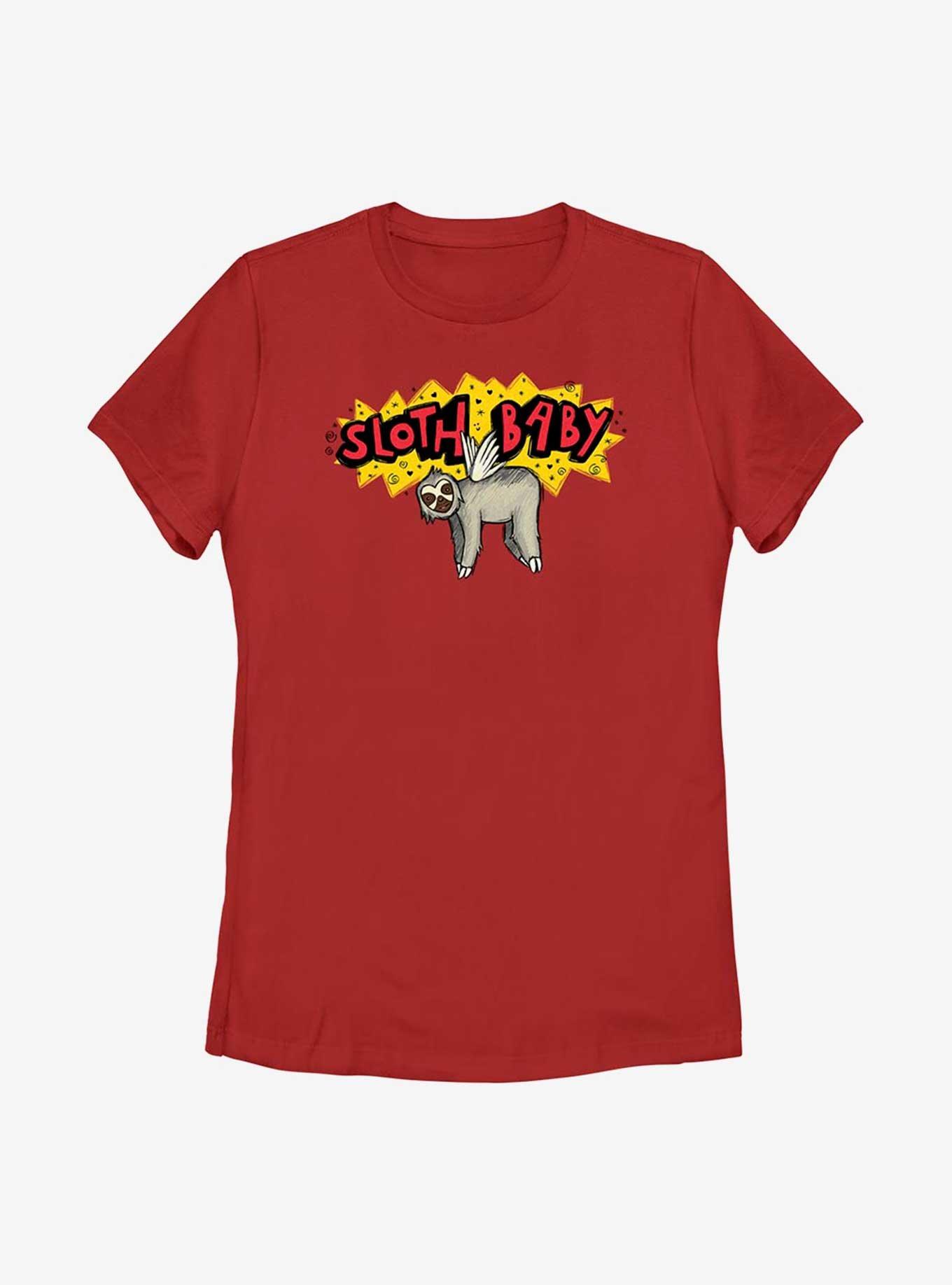 Marvel Ms. Marvel Sloth Baby Womens T-Shirt, RED, hi-res