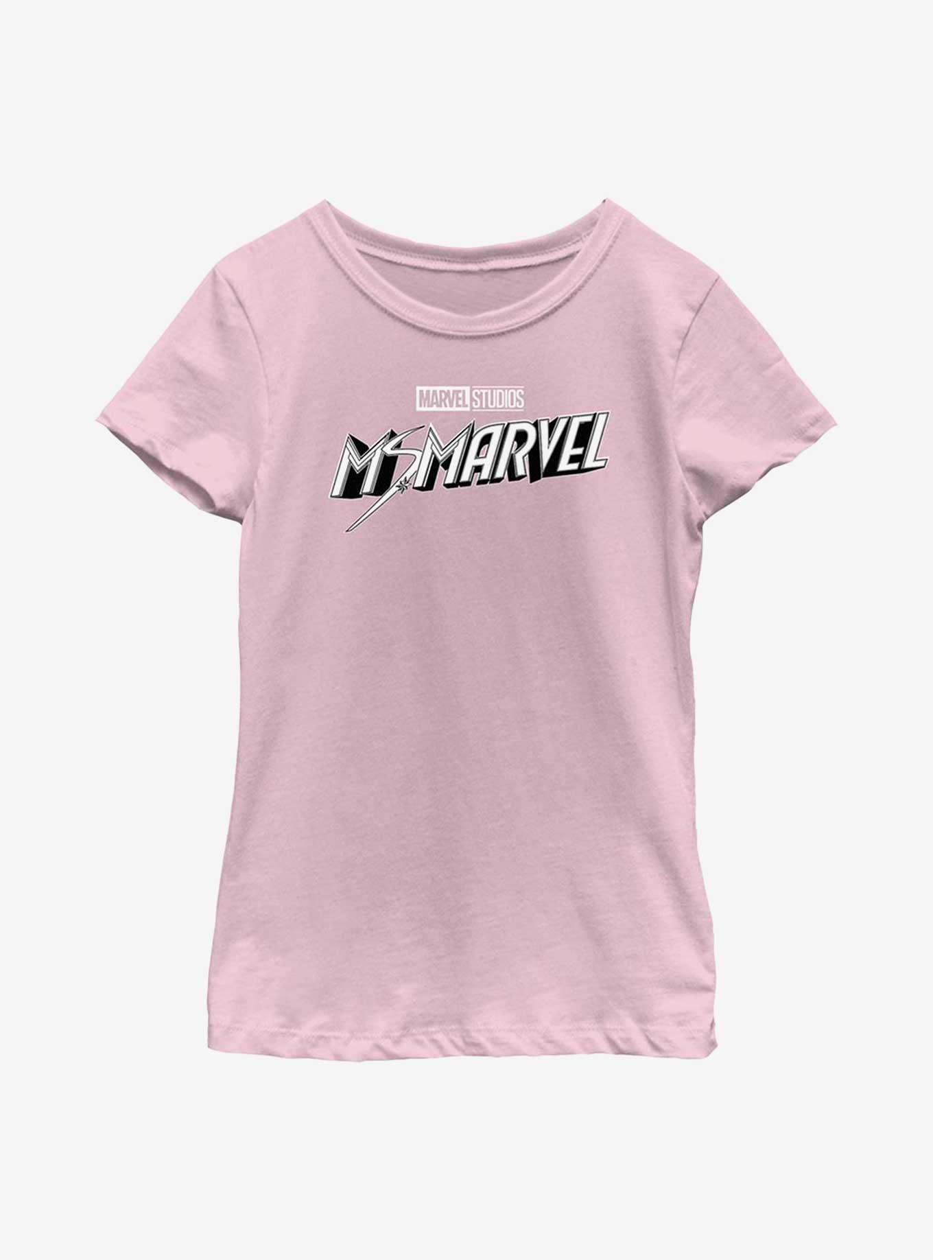 Marvel Ms. Marvel Black And White Youth Girls T-Shirt, , hi-res