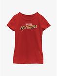 Marvel Ms. Marvel Classic Logo Youth Girls T-Shirt, RED, hi-res