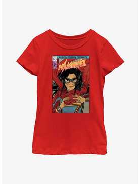 Marvel Ms. Marvel Comic Cover Youth Girls T-Shirt, , hi-res