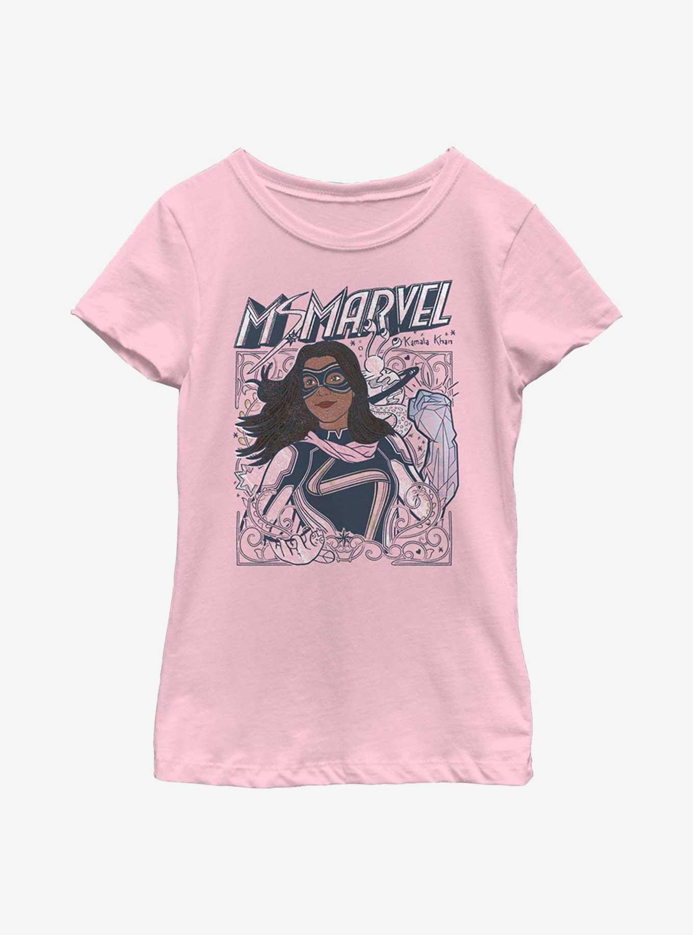 Marvel Ms. Marvel Doodle Kamala Youth Girls T-Shirt, , hi-res