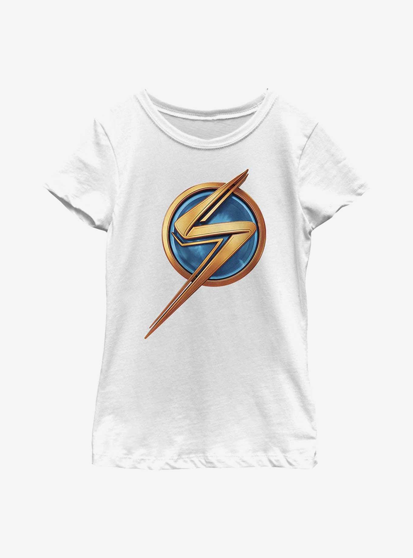 Marvel Ms. Marvel Logo Icon Youth Girls T-Shirt, , hi-res