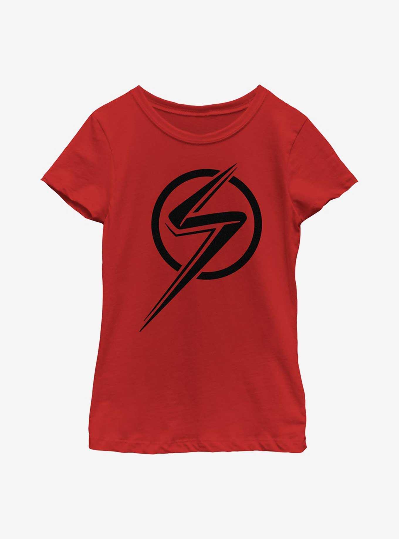 Marvel Ms. Marvel Single Color Youth Girls T-Shirt, , hi-res