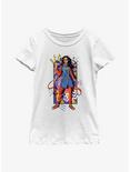 Marvel Ms. Marvel Sketchy Kamala Youth Girls T-Shirt, WHITE, hi-res