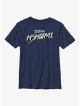 Marvel Ms. Marvel Black And White Youth T-Shirt, NAVY, hi-res