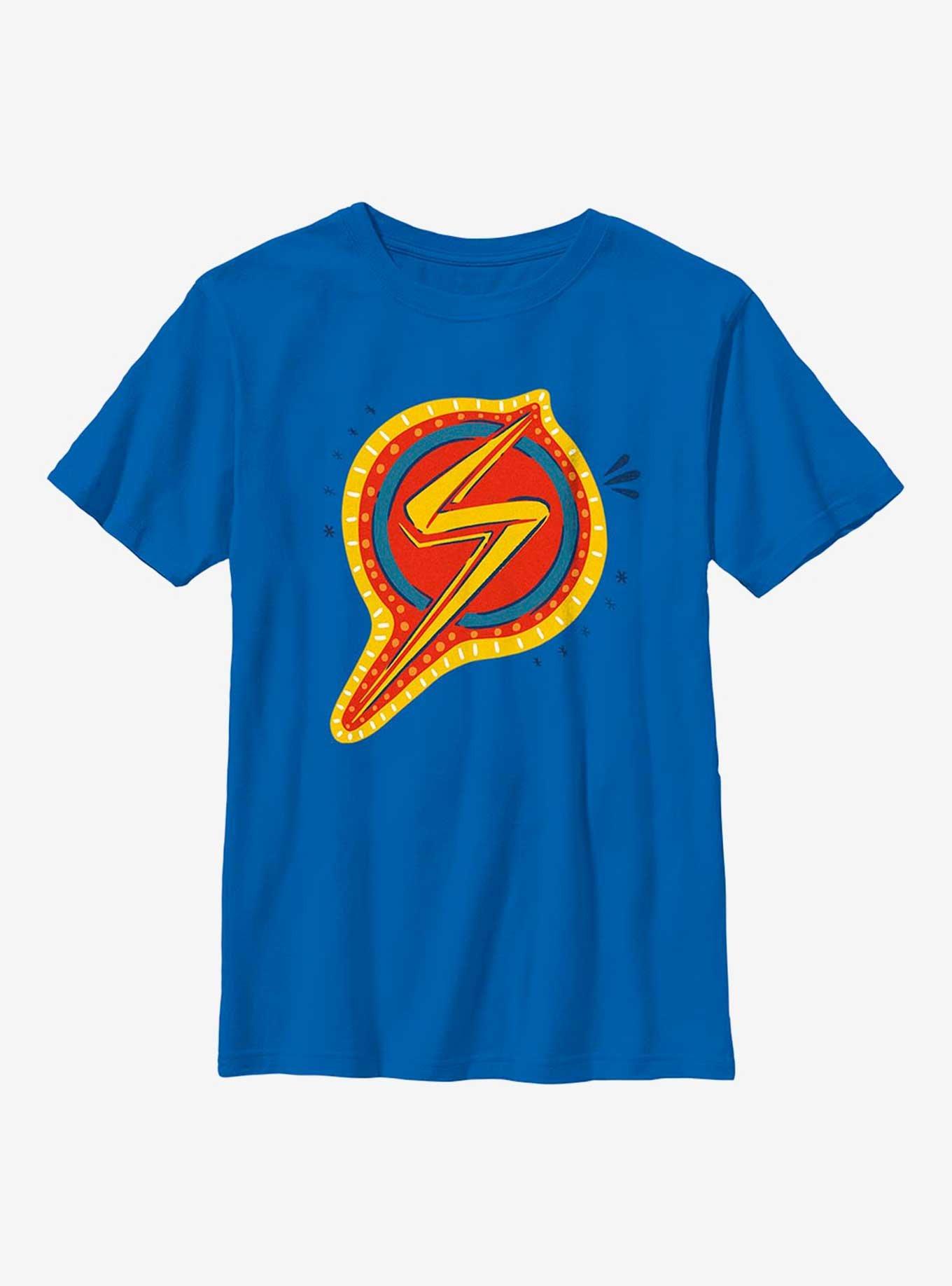 Marvel Ms. Marvel Doodle Symbol Youth T-Shirt, , hi-res