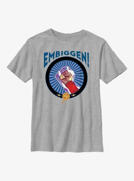Marvel Ms. Marvel Embiggen! Youth T-Shirt - GREY | BoxLunch
