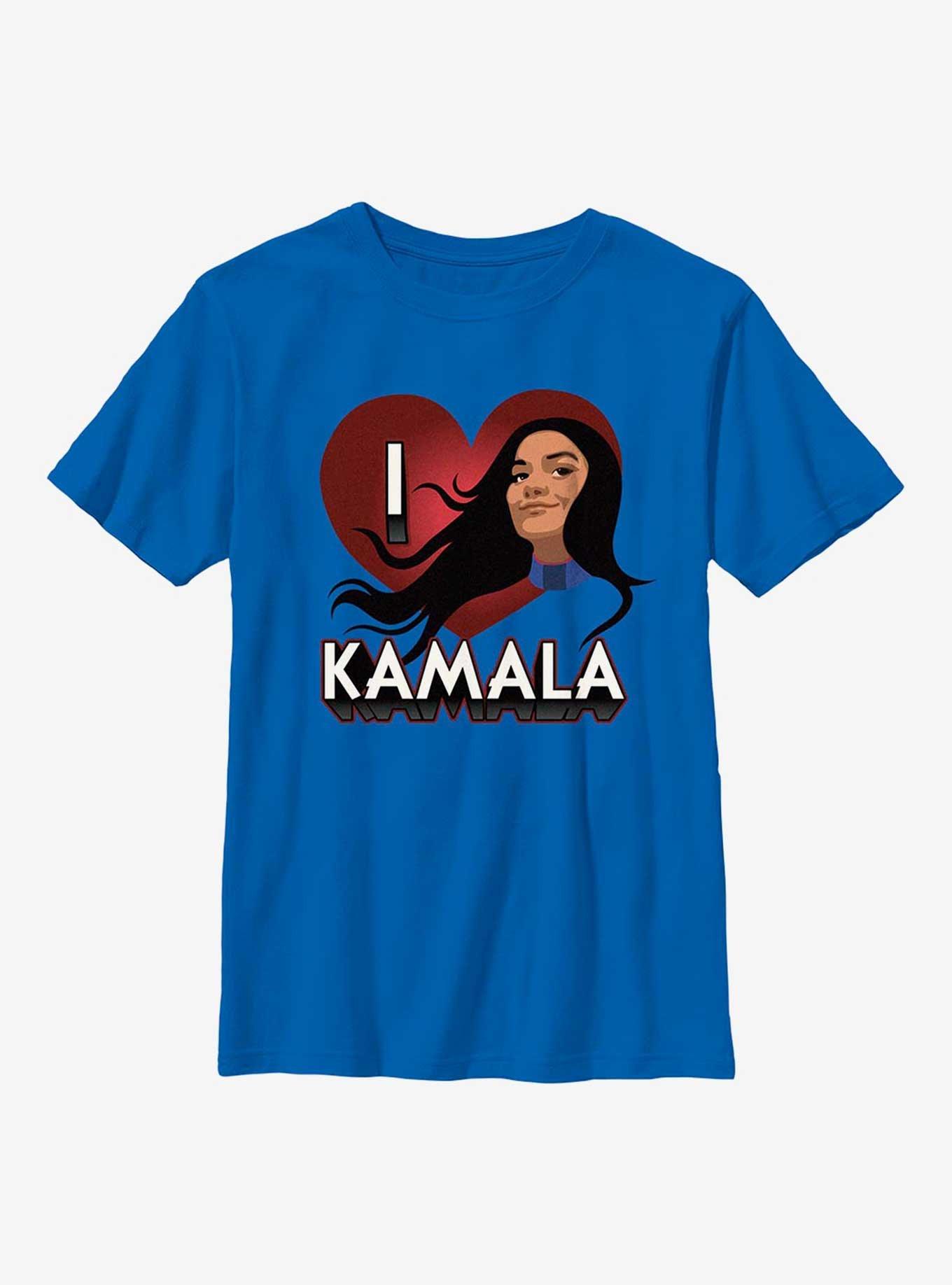 Marvel Ms. Marvel I Heart Kamala Youth T-Shirt, ROYAL, hi-res