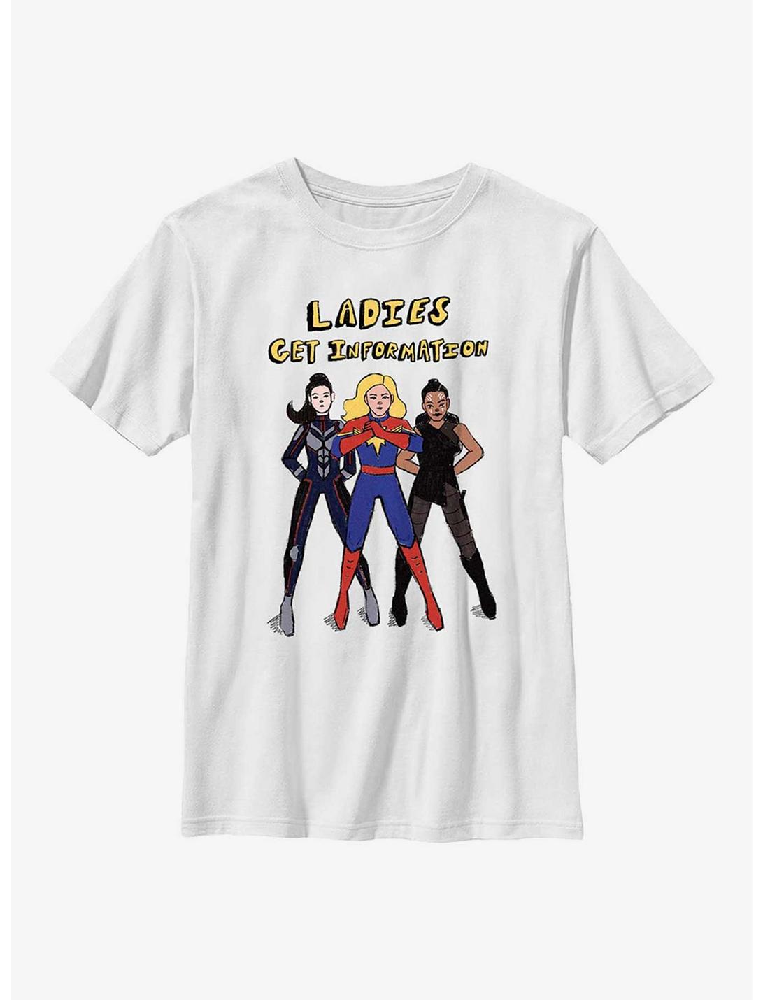 Marvel Ms. Marvel Ladies Get Info Youth T-Shirt, WHITE, hi-res