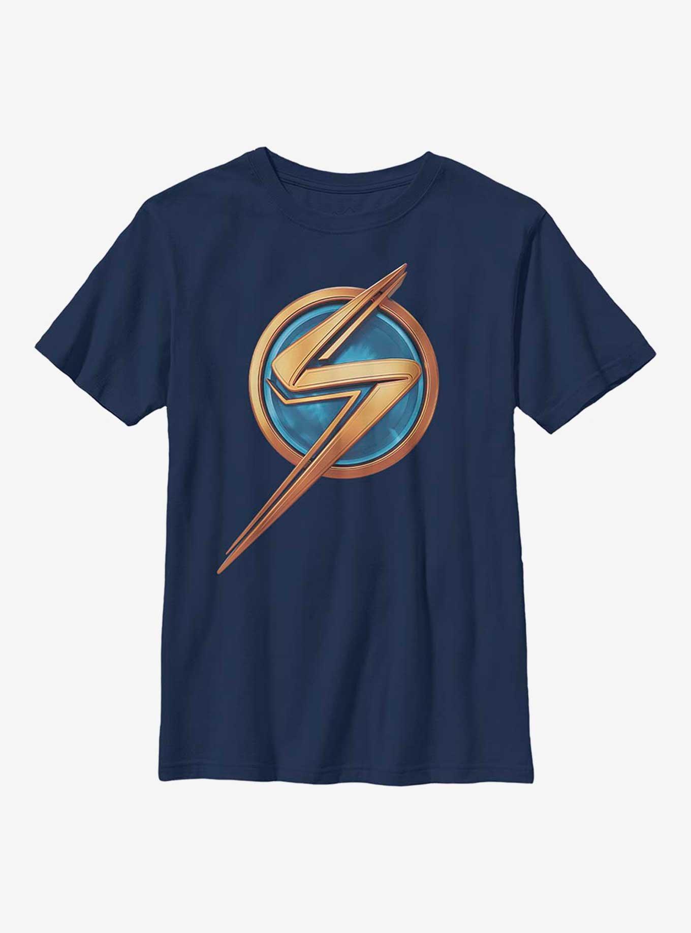 Marvel Ms. Marvel Logo Icon Youth T-Shirt, , hi-res