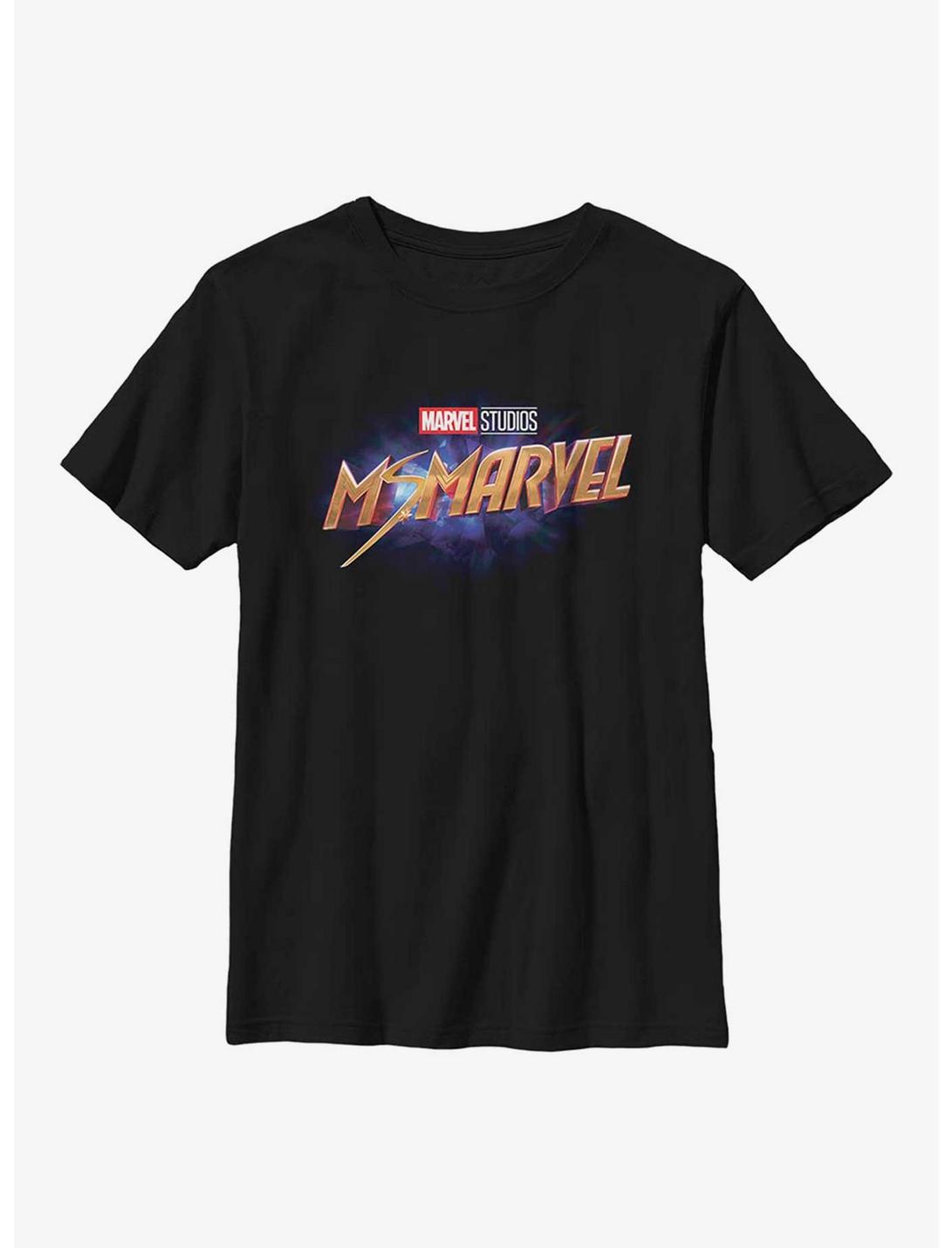 Marvel Ms. Marvel Logo Youth T-Shirt, BLACK, hi-res
